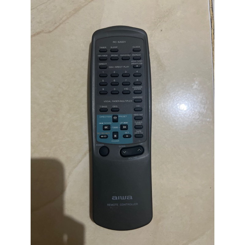 REMOTE REMOT DVD COMPO AIWA RC-6AS01 ORIGINAL ASLI
