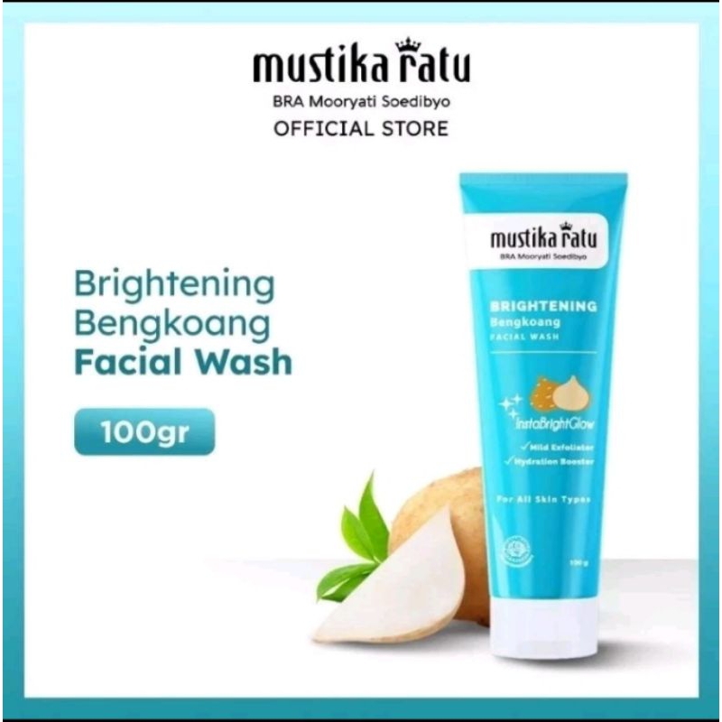 Mustika Ratu Brightening Bengkoang Facial Wash 100gr – Sabun Wajah Mencerahkan