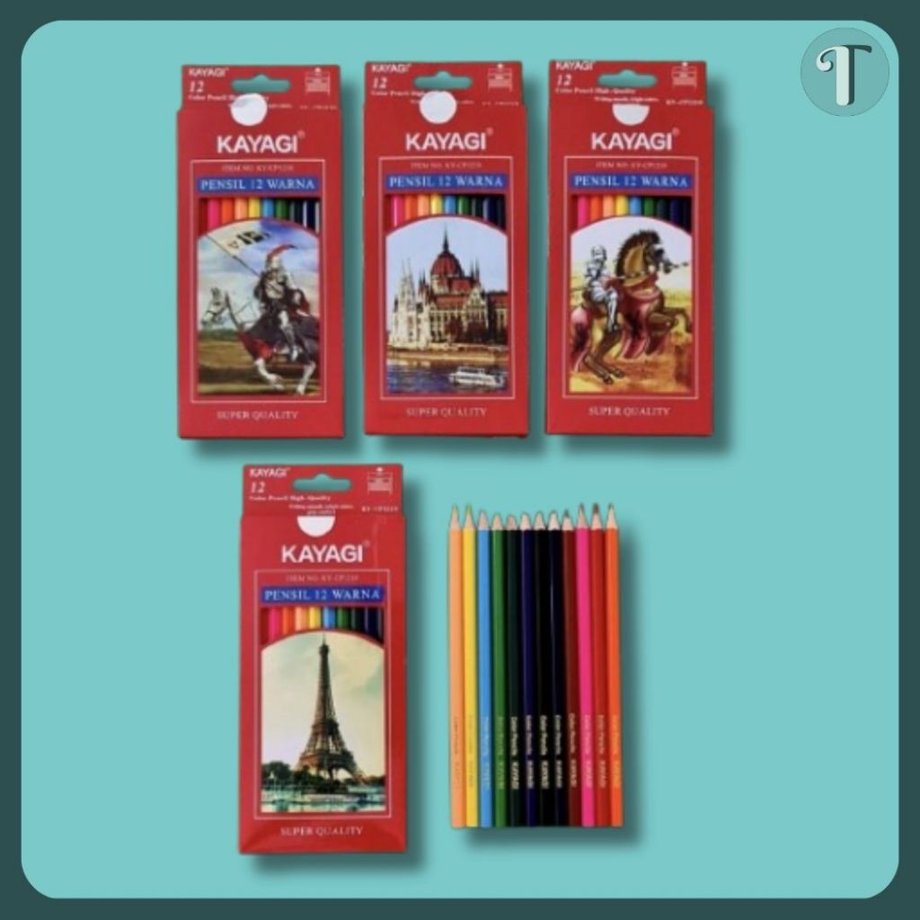 

Pensil 12 Warna Kayagi KY1210