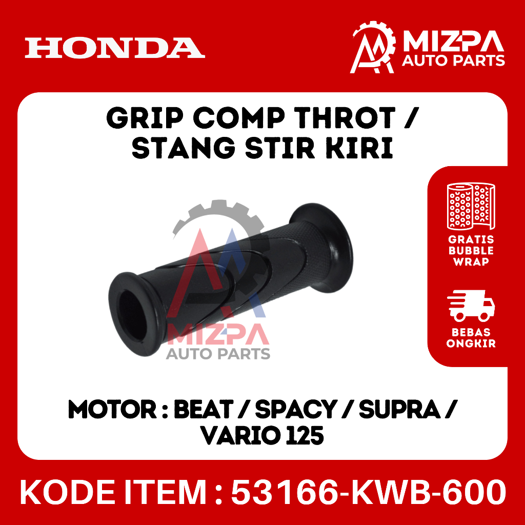 HONDA 53166-KWB-600 Grip Comp Throt Stang Stir Kiri Beat Spacy Vario