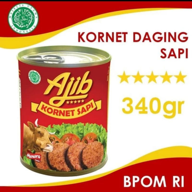 

Kornet Ajib Daging Sapi 340gr