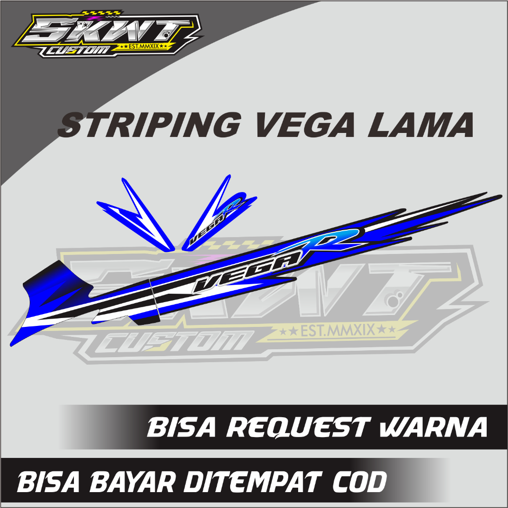 STRIPING VEGA R LAMA VEGA KOTAK