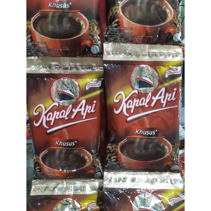 

Kopi kapal api mutu khusus renteng 10 x 60g