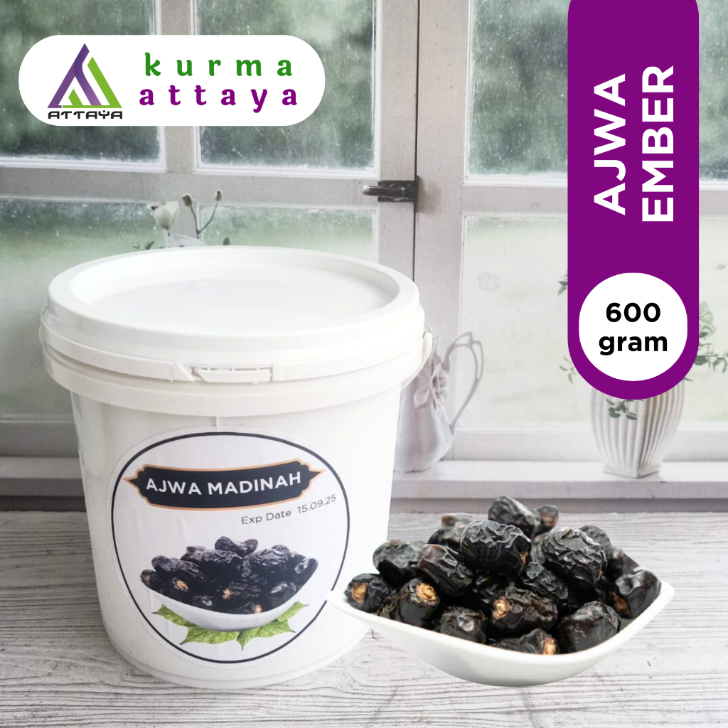 

Fresh Kurma Ajwa Madinah Premium Lebih Empuk , Kurma Ajwa Ember