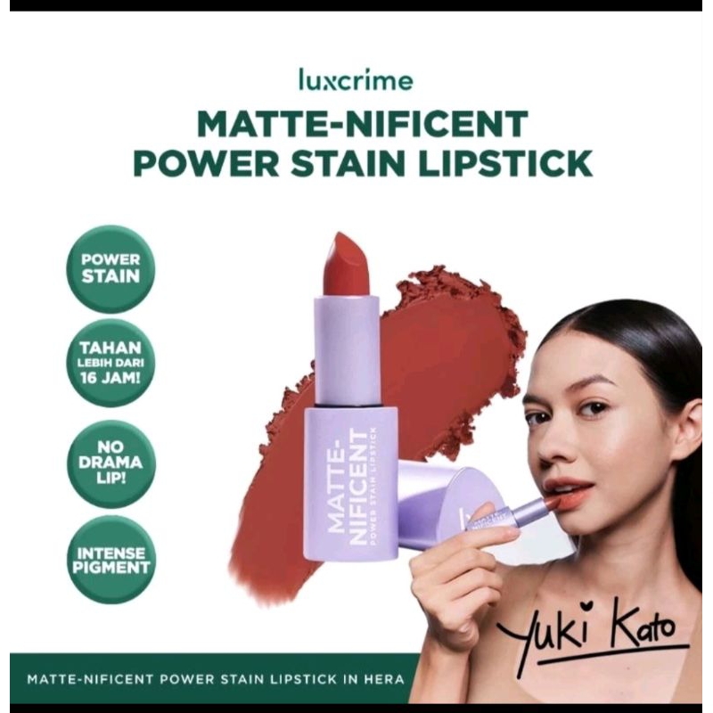 LUXCRIME MATTENIFIACENT POWER STAIN LIPSTICS/LIPSTIK