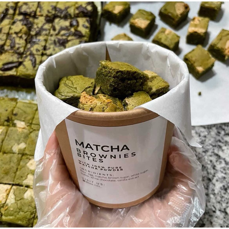

matcha brownies bites (mohon baca deskripsi)