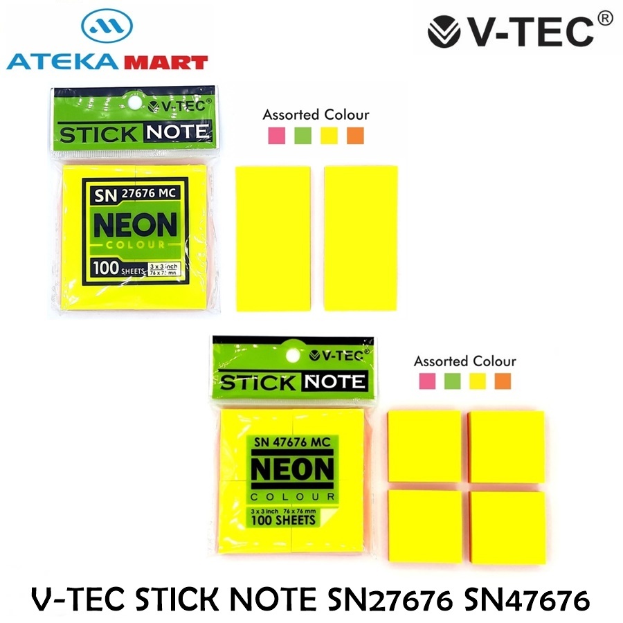 

[PCS] V-TEC STICK NOTE SN47676 MC SN27676 MC MEMO TEMPEL
