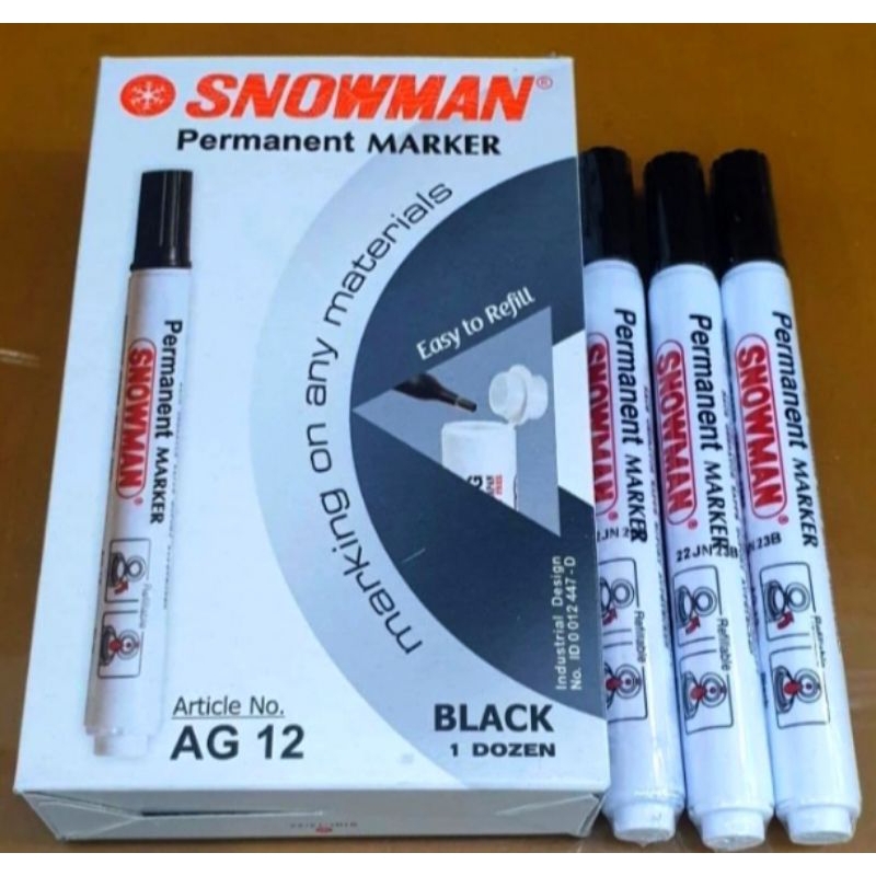

Snowmen Permanent Marker Spidol Besar Permanen AG-12