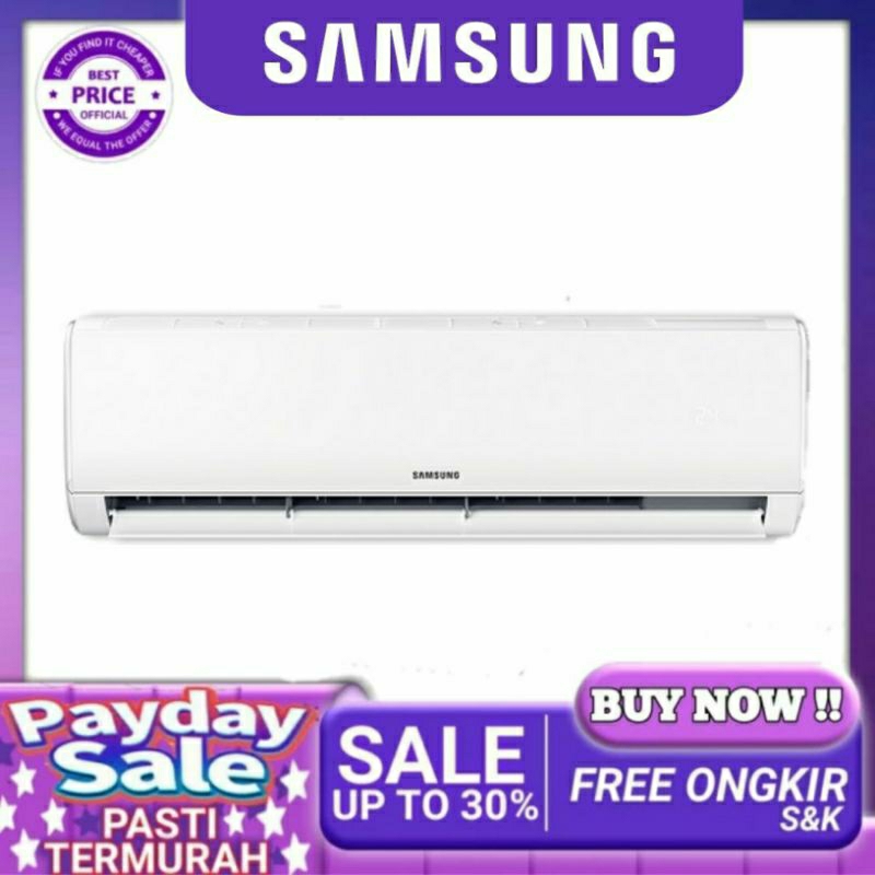 SAMSUNG AR05BGHQASINSE AC SPLIT 1/2PK LOW WATT 350 WATT  AC SAMSUNG 1/2 PK 5BGH FAST COOLING