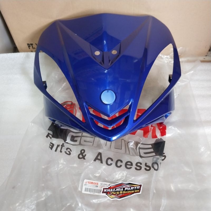 Panel Tameng Depan jupiter mx old 2008 biru Dpbmc original 1S7-F3391-00-P0