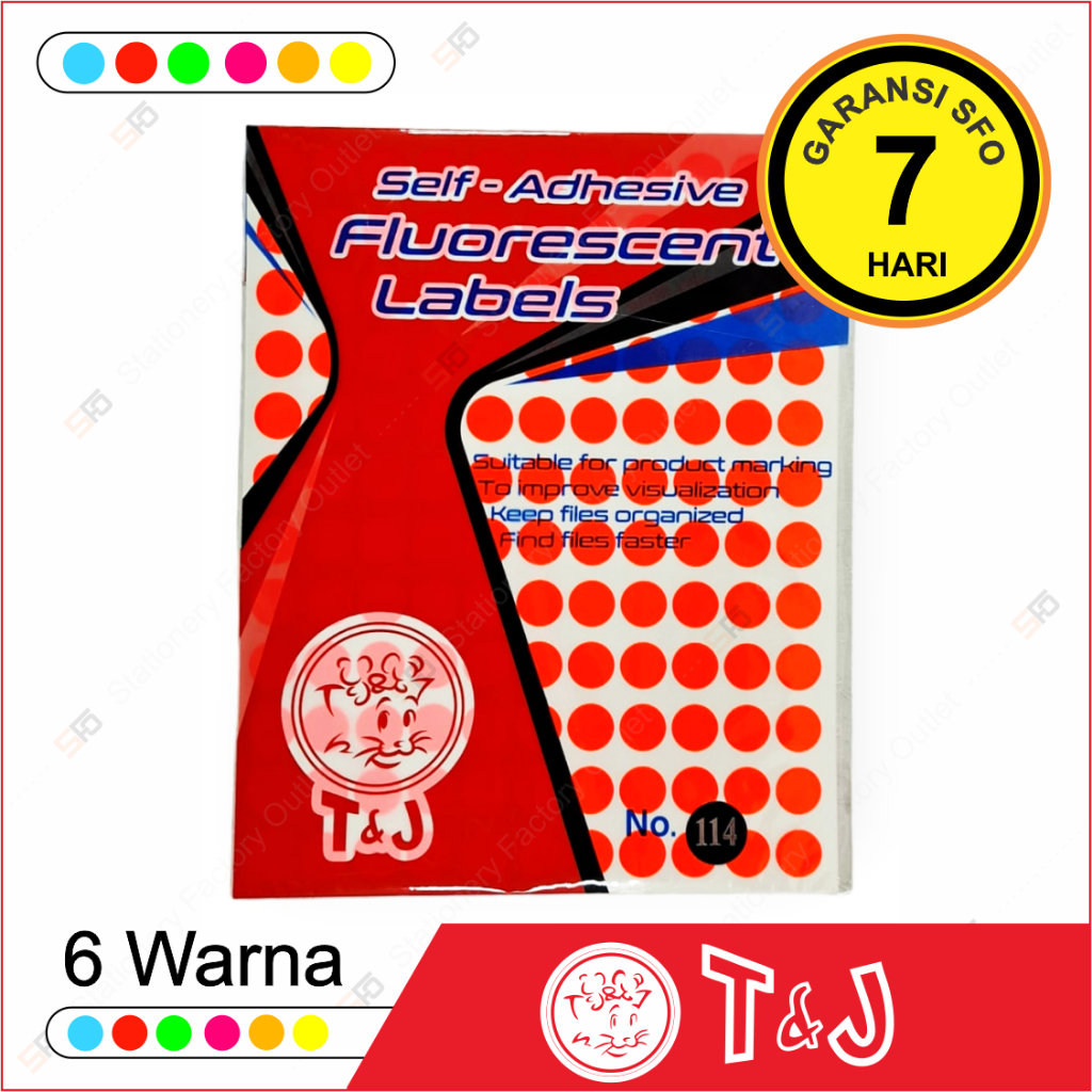 

Label Warna Fluorescent T&J - 114
