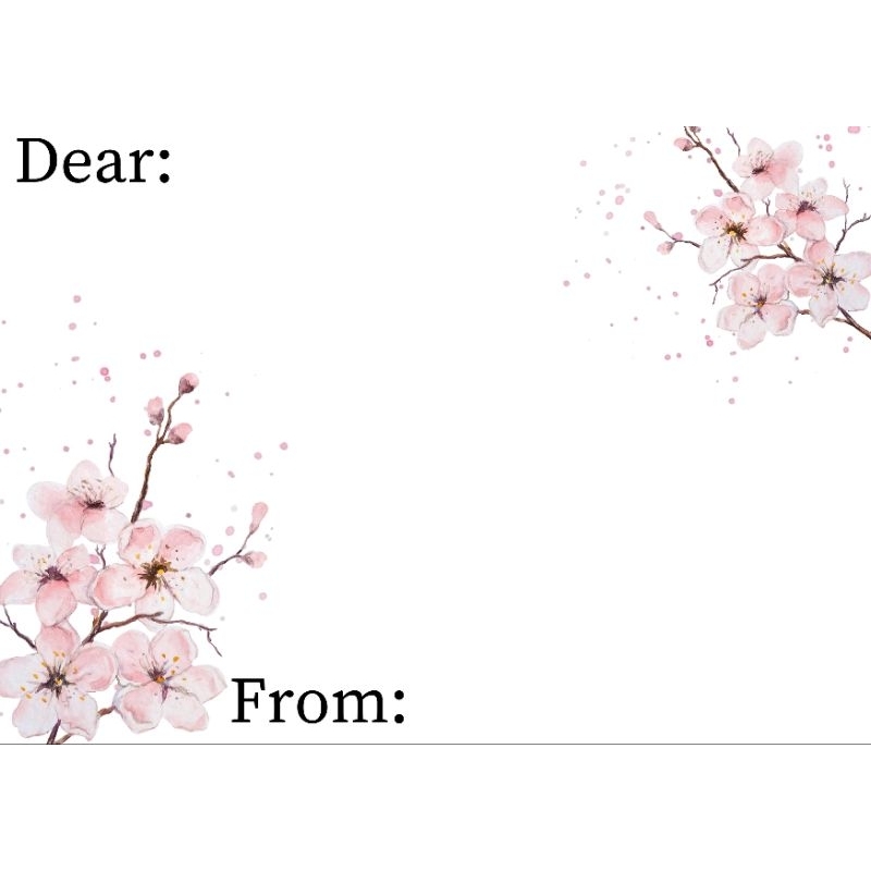 Kartu Ucapan Request Tulisan/Kartu Ucapan Kosong