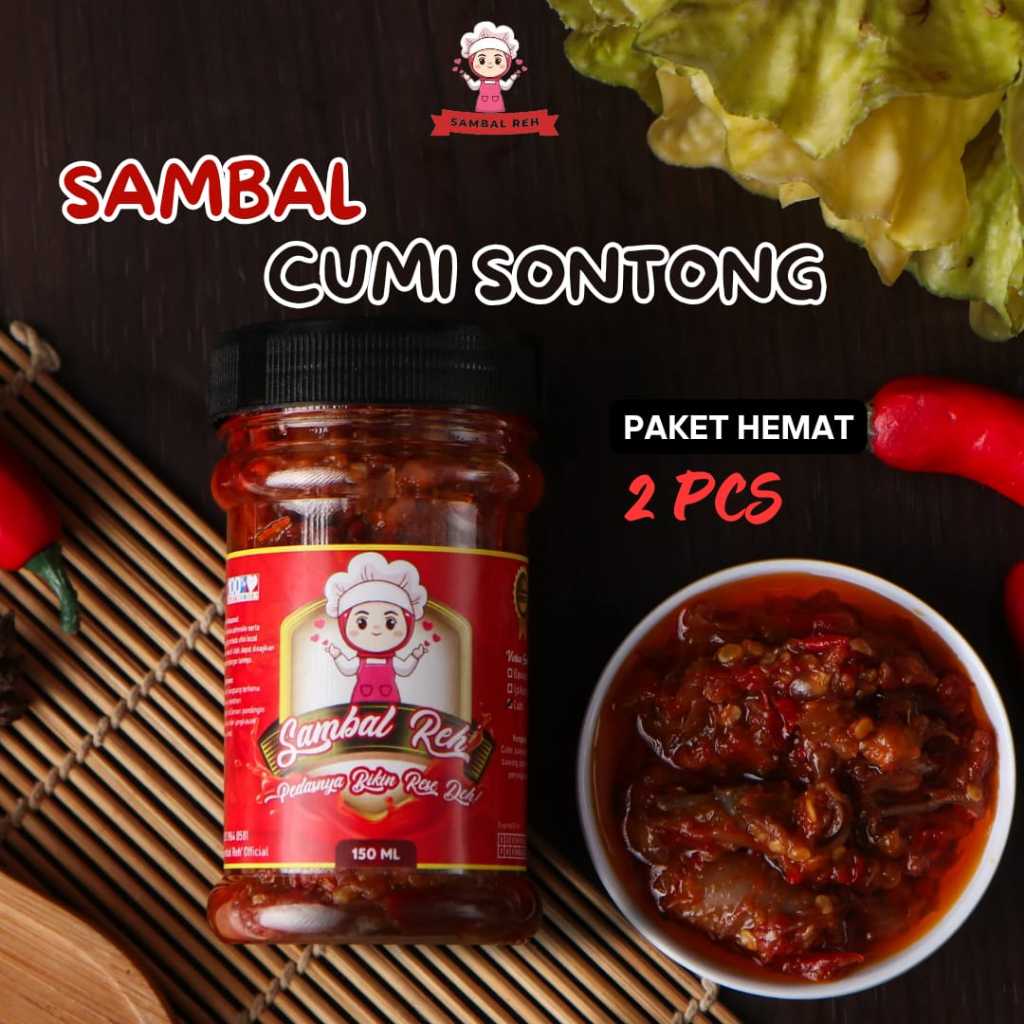 

Sambal Reh 2 Pcs Sambel Cumi Sontong / Sambel Cumi Pedas Asin