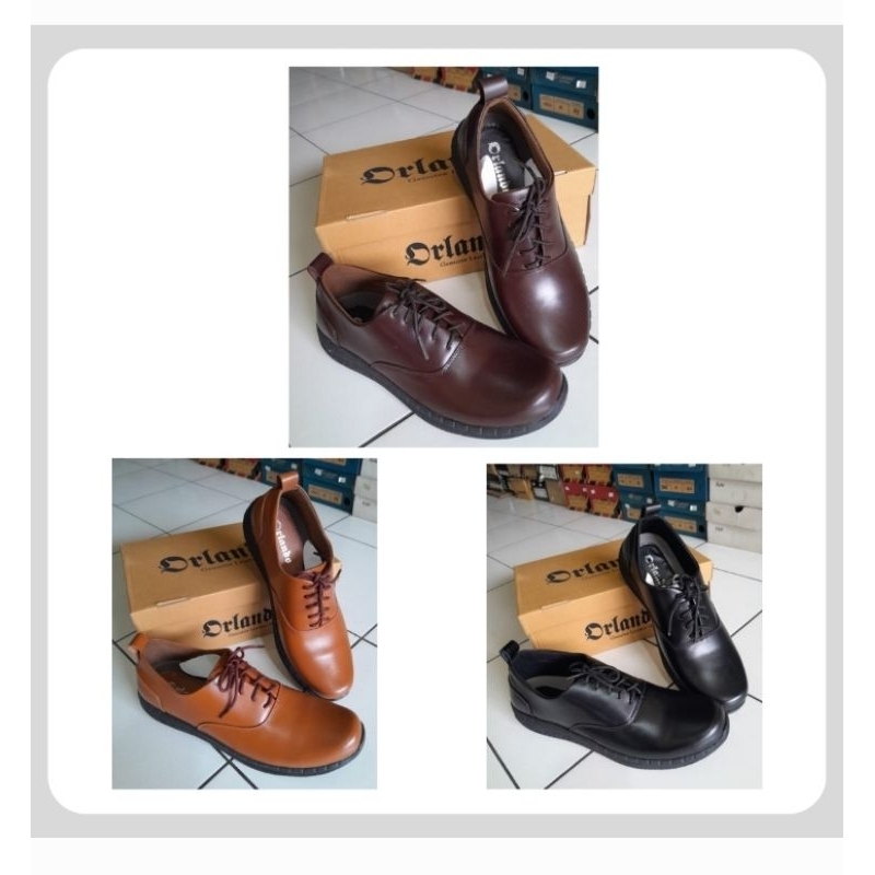 SEPATU ORLANDO SEPATU PRIA KULIT SAPI ASLI
