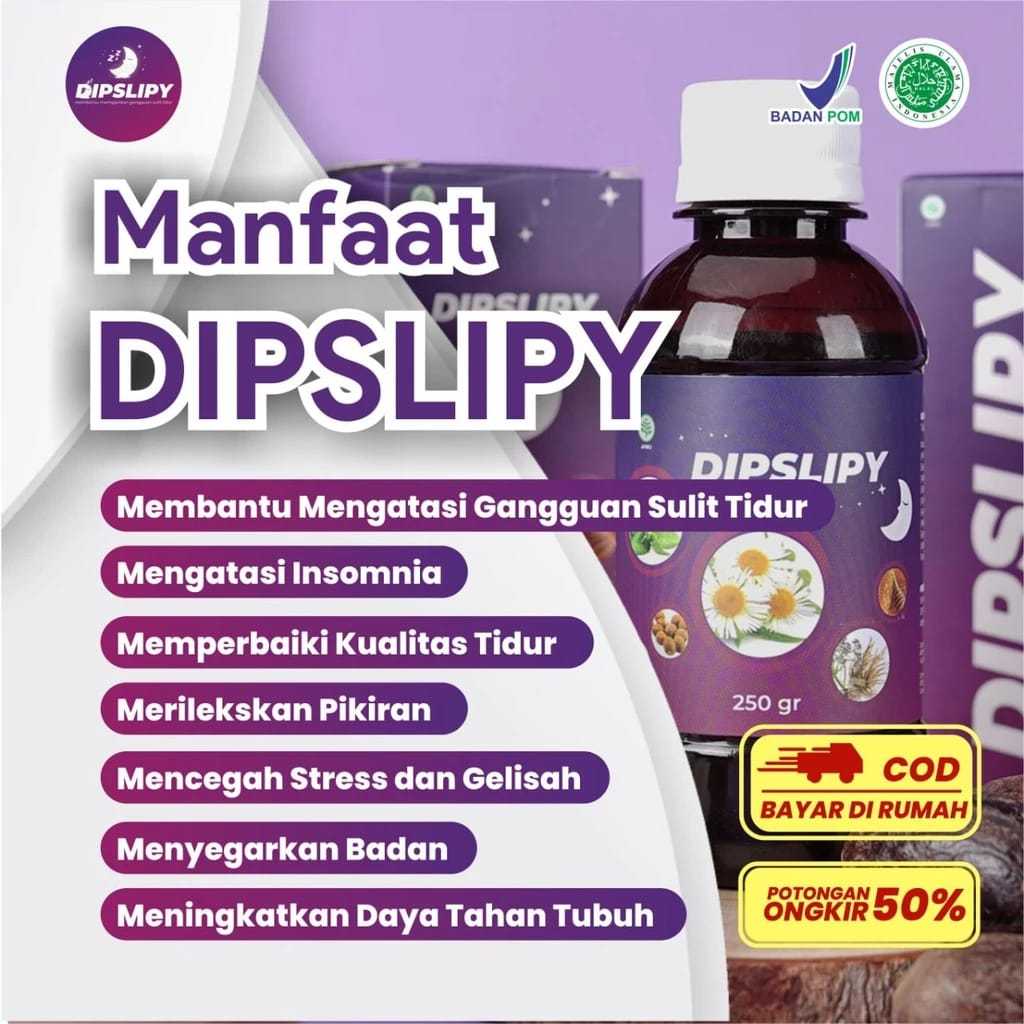 

⭐⭐⭐⭐⭐TERLARIS! DIPSLIPY Madu Tidur Original Herbal Insomnia Untuk Mengatasi Susah Tidur dan Stress Stres serta Gelisah Overthinking