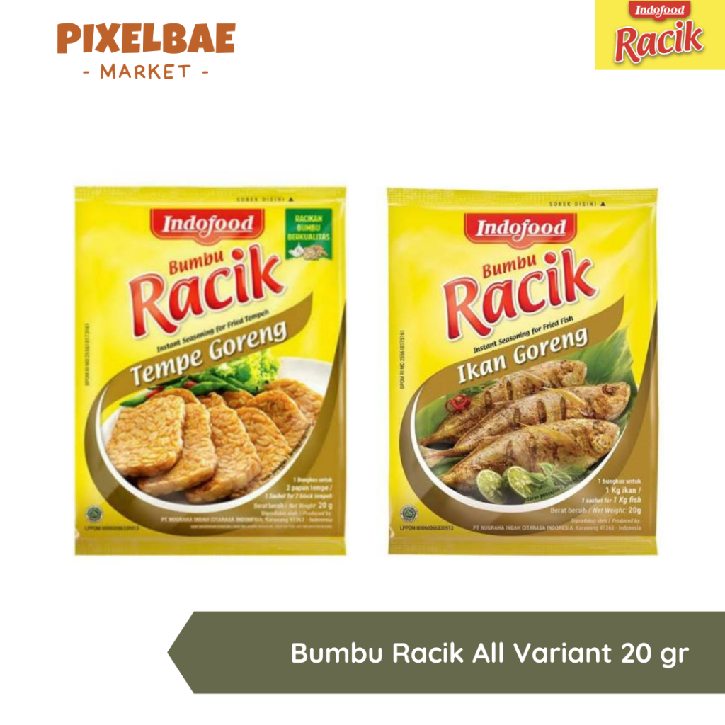 

BUMBU RACIK IKAN TEMPE GORENG 20 GR