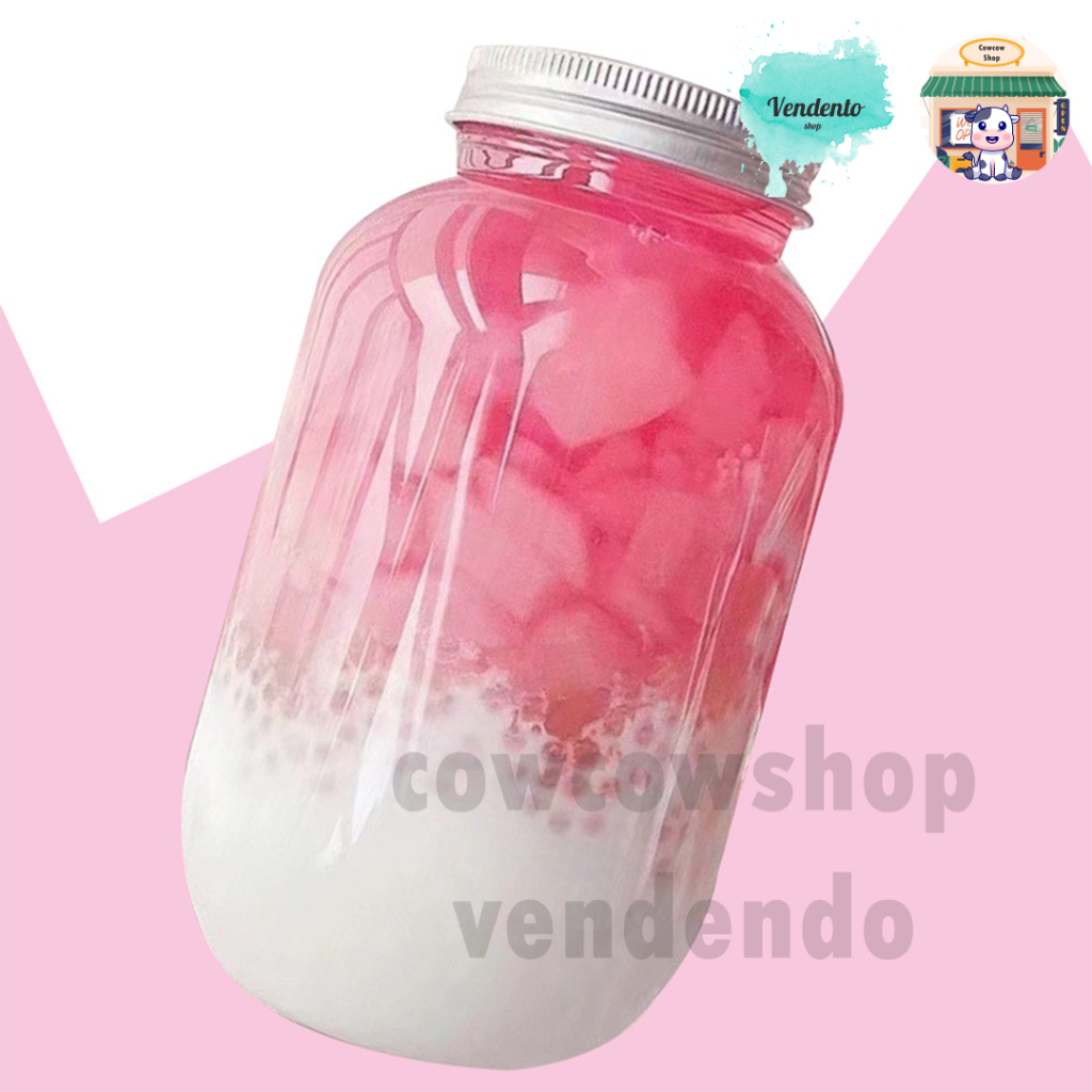 Botol Minuman Jar 500ml / Botol Beverage Minuman Jus Milktea Boba