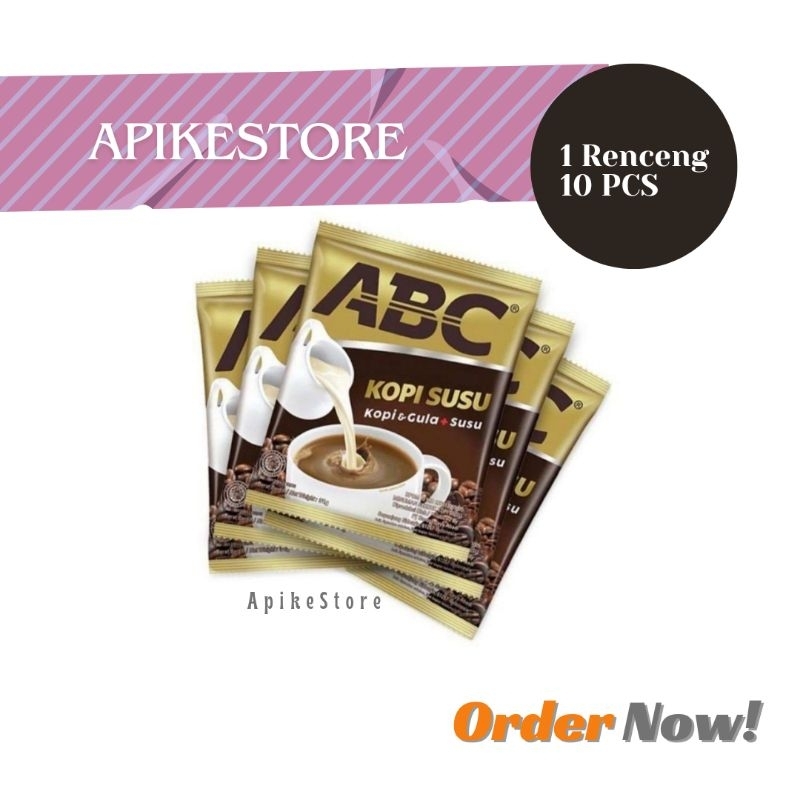 

Kopi ABC Susu 31 gr isi 10 sachet 1 Renceng