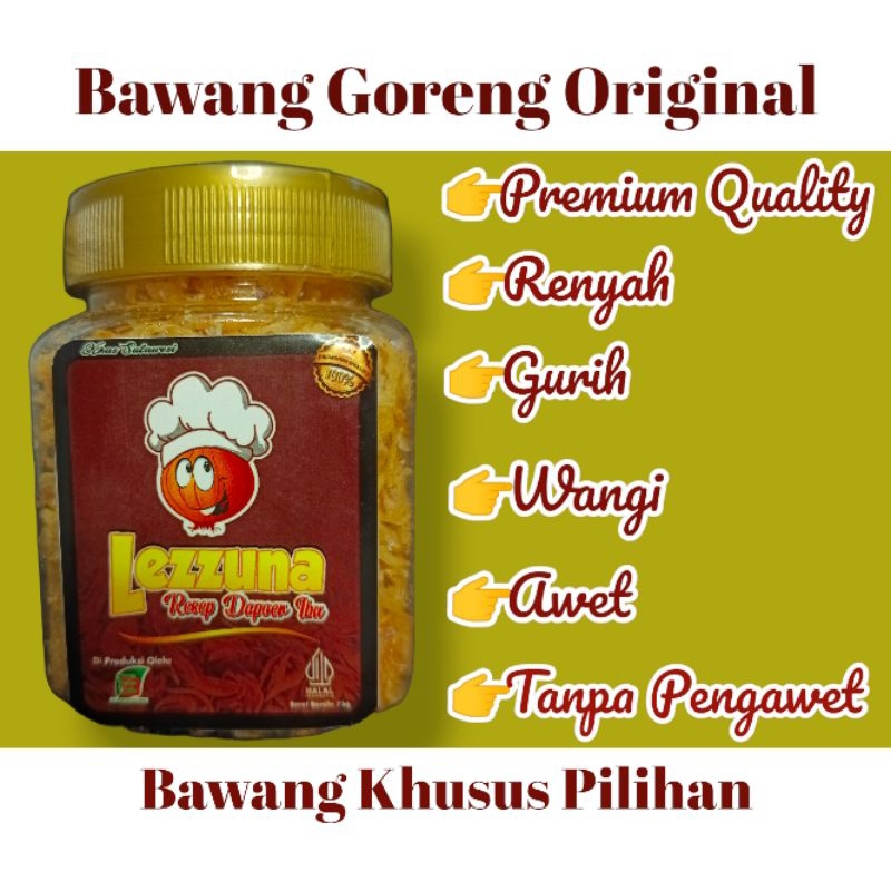 

LEZZUNA Bawang Goreng Original Premium Quality (Bukan Bawang Goreng Biasa)