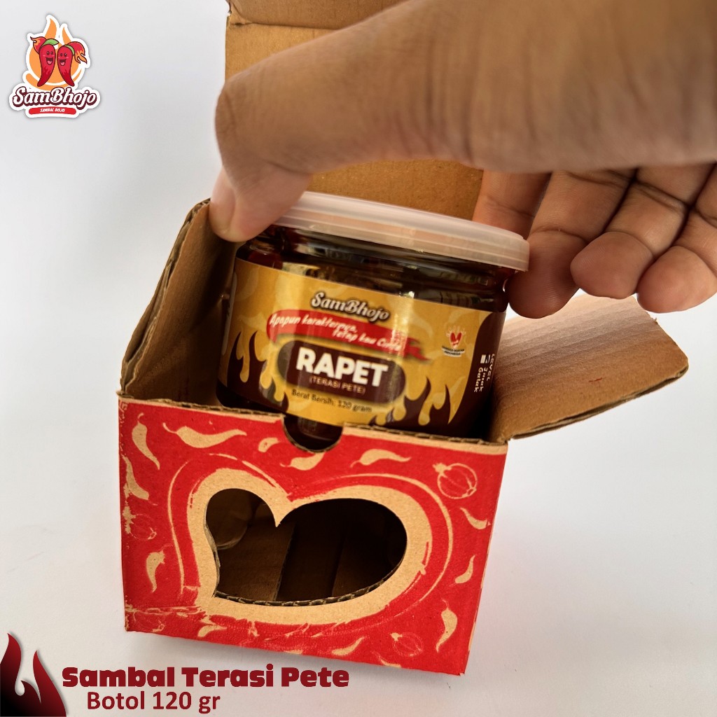 

SamBhojo - Sambal Terasi Pete (Bojo Rapet) Kemasan Botol 120 gr