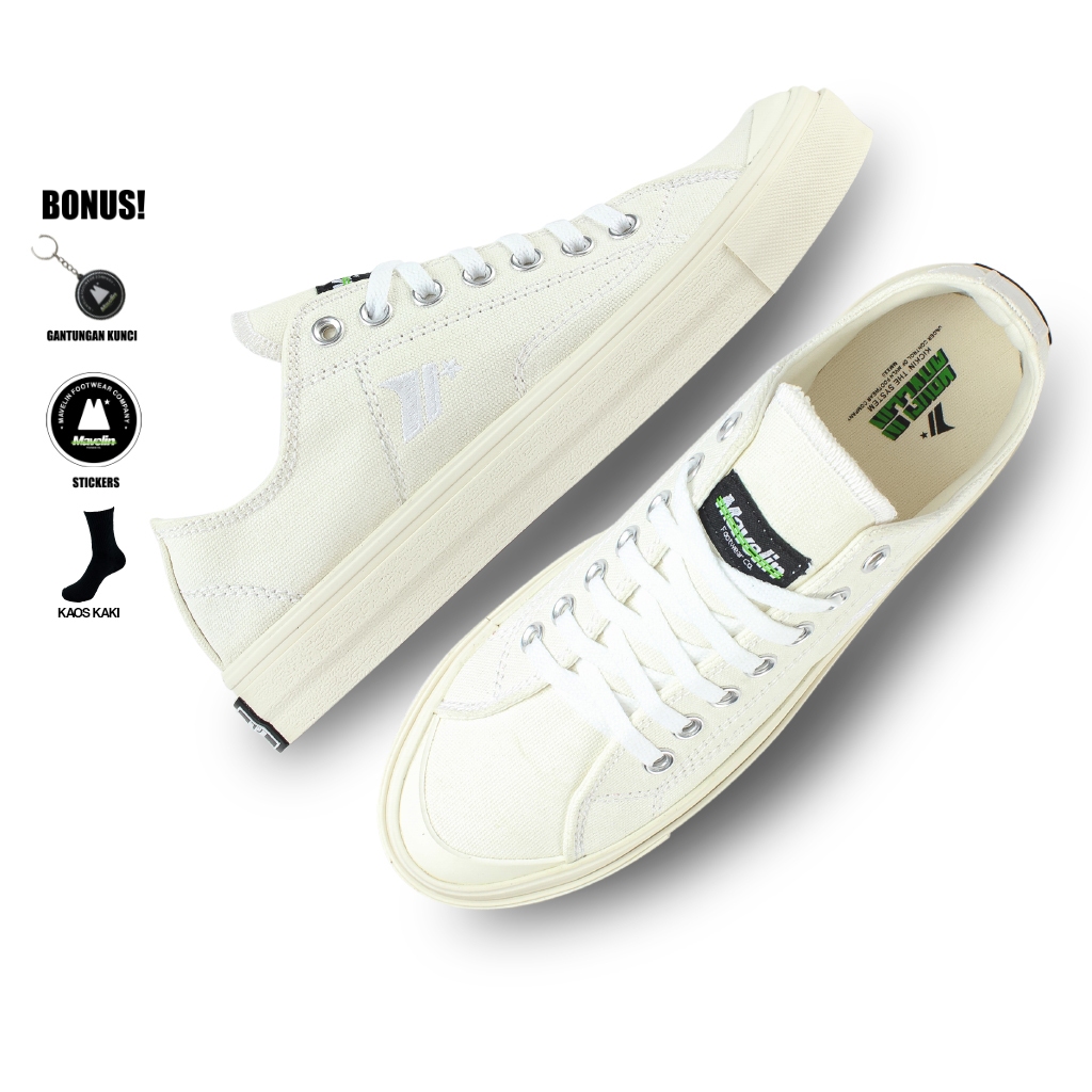 Mavelin - Classic Andro Low Off White - Sepatu Sneakers Casual Pria Wanita | Sepatu Original