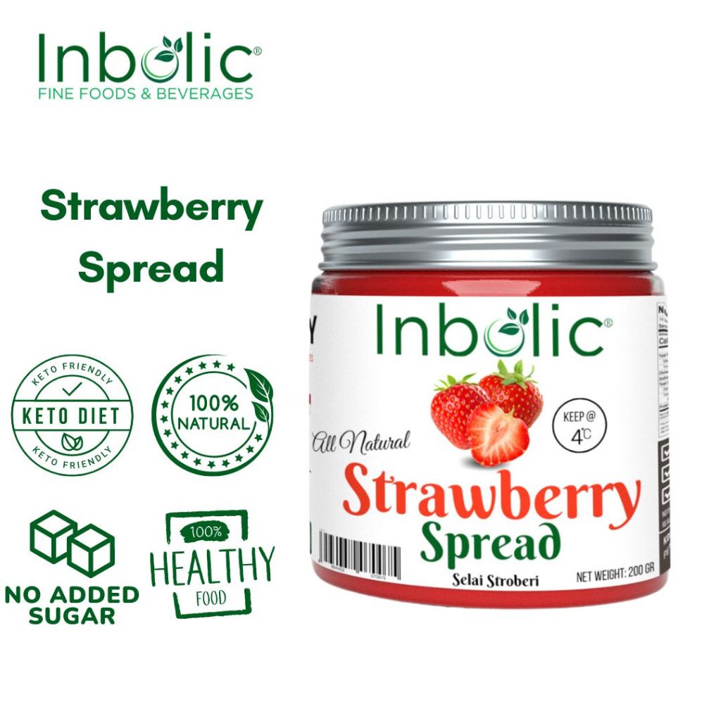 

Inbolic Sugar Free Strawberry Jams - Selai Strawberry Tanpa Gula