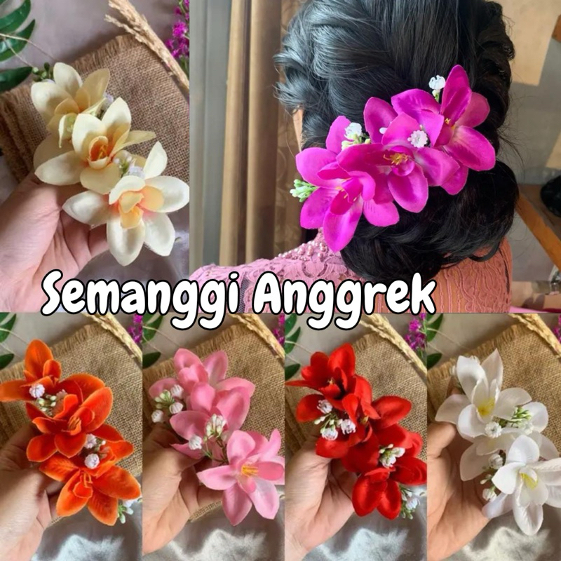 SEMANGGI ANGGREK /HAIRDO/PREMIUM/BUNGA