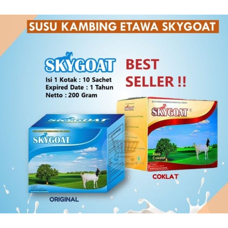 

SKYGOAT / SKY GOAT SUSU KAMBING ETAWA BUBUK FULL CREAM ORIGINAL - COKLAT