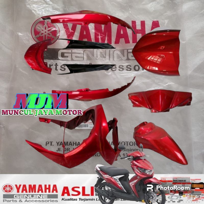 PAKET BODY HALUS YAMAHA SOUL GT 115 MERAH / COVER BODY YAMAHA MIO SOUL GT 115 CC TAHUN 2012-2014 / C