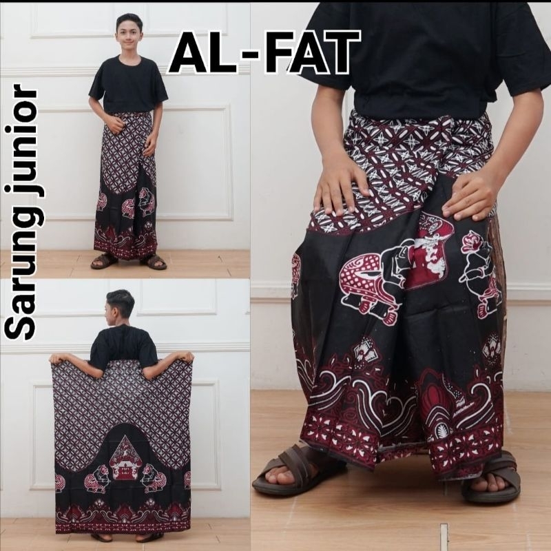Sarung Batik Remaja motif wayang bagong  semar Tanggung remaja sarung batik kang santri murah sarung