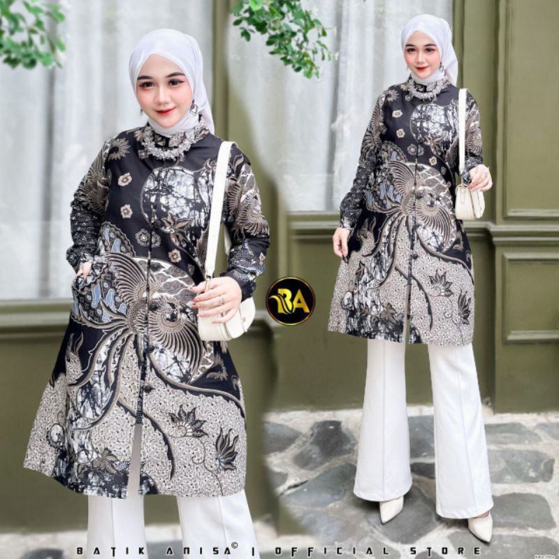 baju batik tunik cewek dewasa