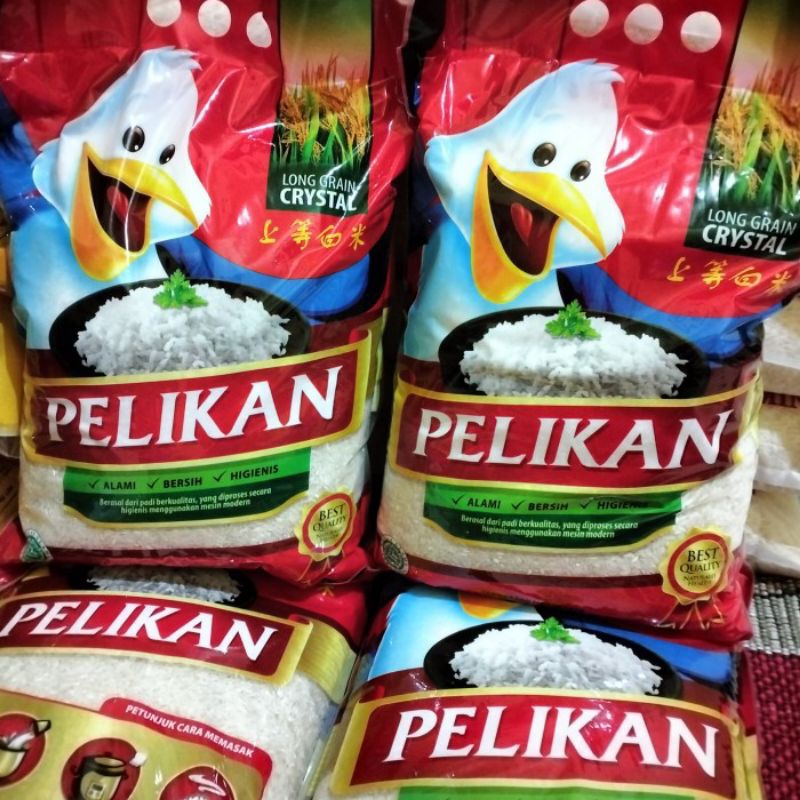 

JATIM beras PELIKAN kemasan 5kg+5kg