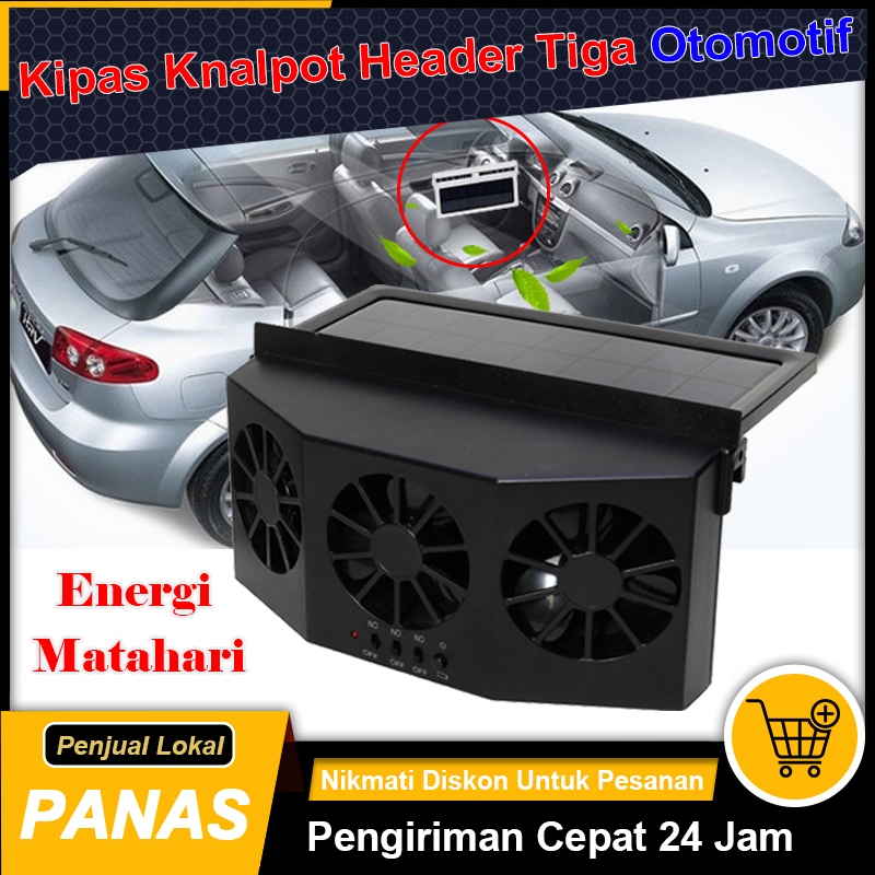 Kipas Angin Surya Pendingin Kipas Angin Surya untuk Ventilasi Mobil Pembersih Udara Tenaga Surya Mob