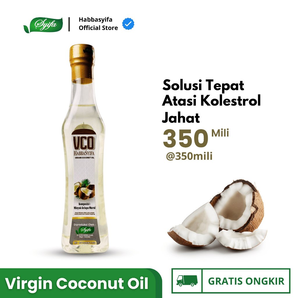 Minyak Kelapa Murni VCO Syifa 350 ml - VCO Virgin Coconut Oil 350 ml