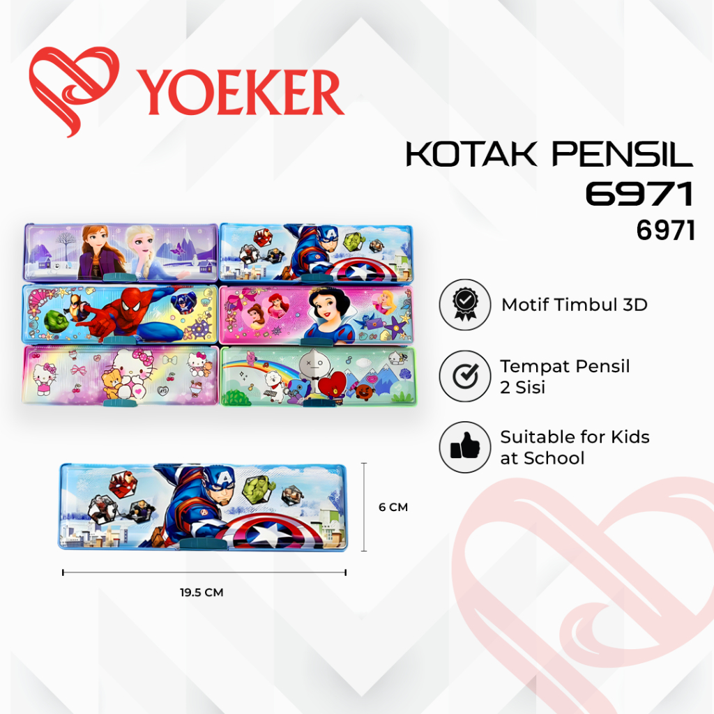 

(1 PCS) Tempat Pensil Kotak Pensil Karakter