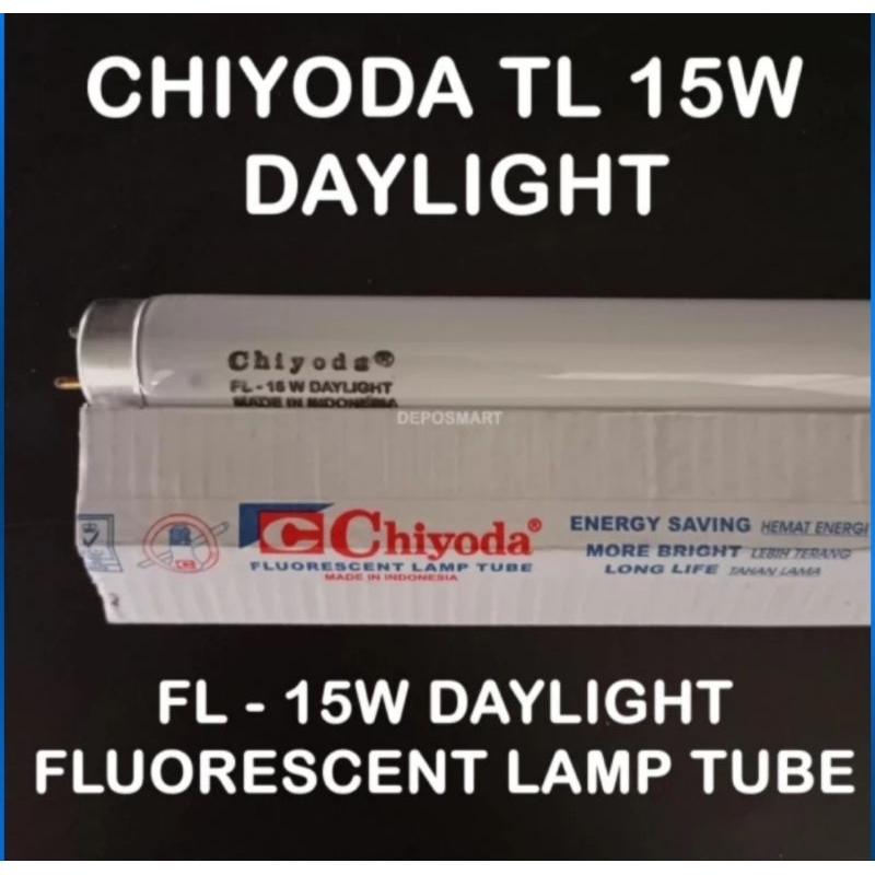 Lampu TLD 15W Watt Chiyoda TL 15 W Watt Fluorescent Chiyoda Neon 45cm
