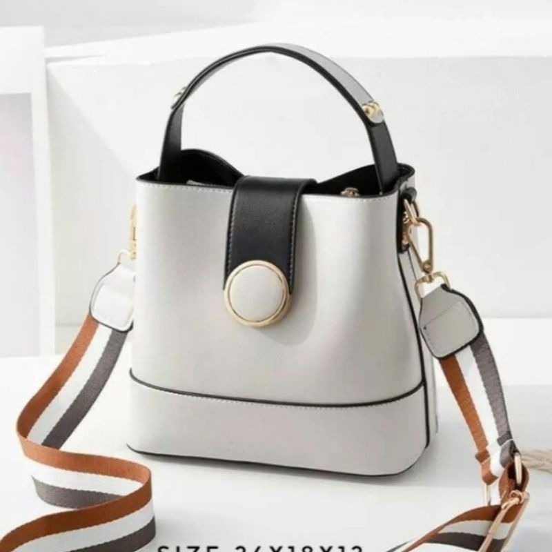 MONE STORE NEW BAG COLLECTION TOP HANDLE BAG WANITA KEKINIAN POLOS BENTUK TABUNG UNIK LUCU MODEL TUT