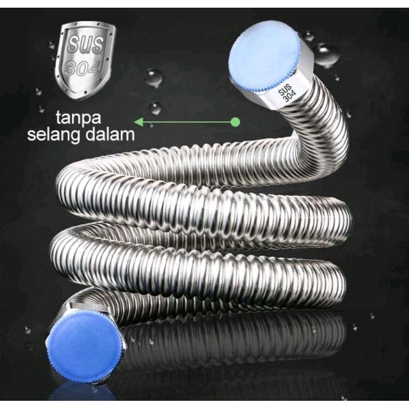 Selang fleksibel air panas dingin kaku water heater