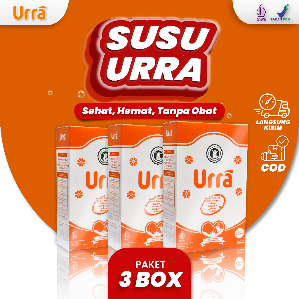 

Susu Urra - Paket 3 Box Susu Kambing Saneen Premium