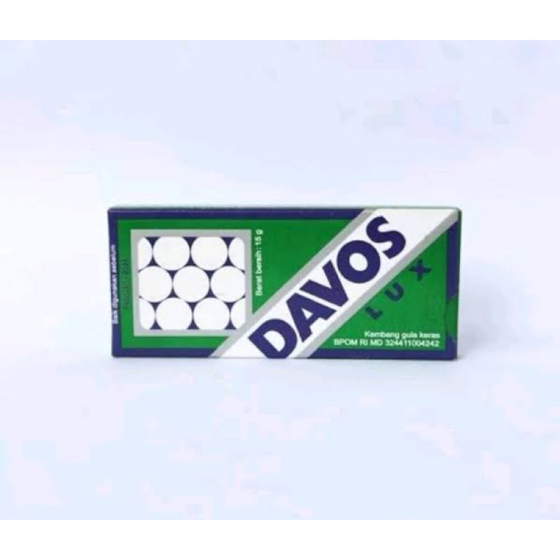 

Permen Davos LUX 20 X 5 Gr Rasa Mint