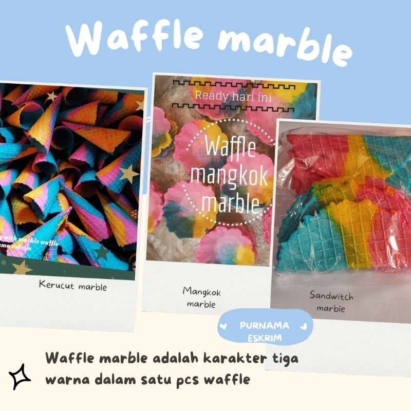 

waffle marble isi per pack 250 pcs