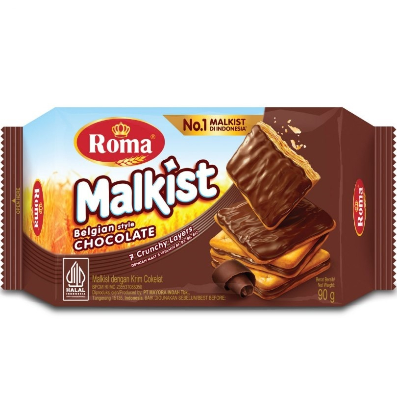 

Roma Malkist Cokelat 90 Gram