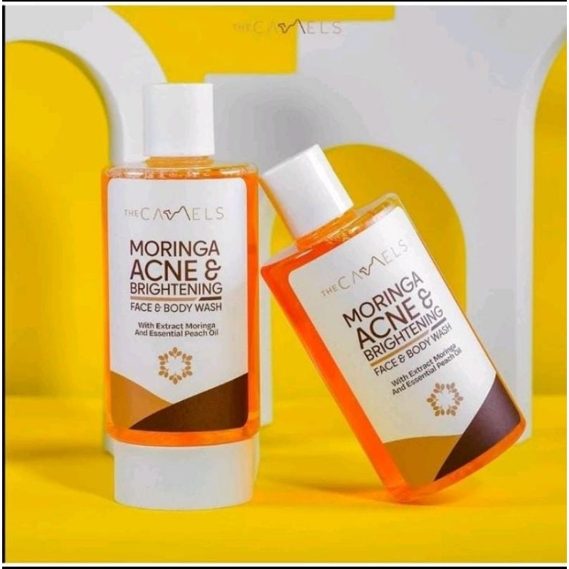 The camels Moringa Acne and Brightening face dan Body Wash