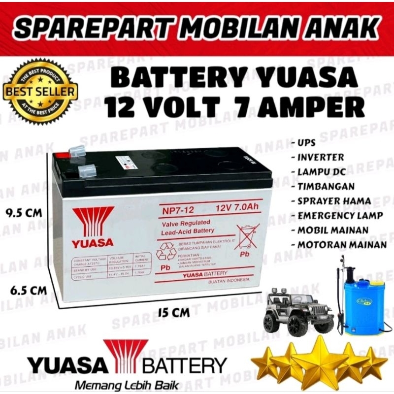 YUASA 12 V 7 AH