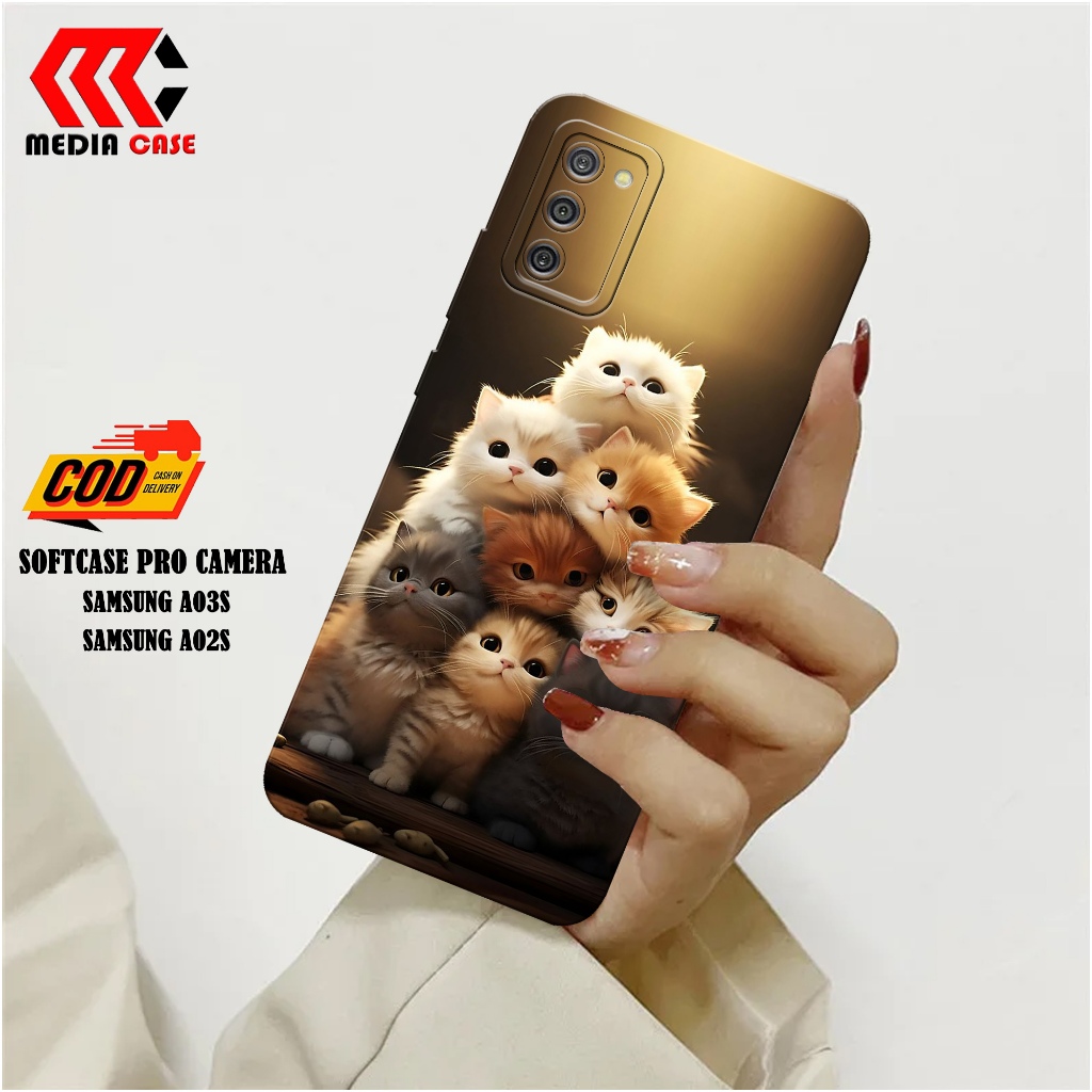 Case Hp Samsung Galaxy A03S / A02S Terbaru - Fashion Kucing - Casing Hp Samsung Galaxy A03S / A02S -