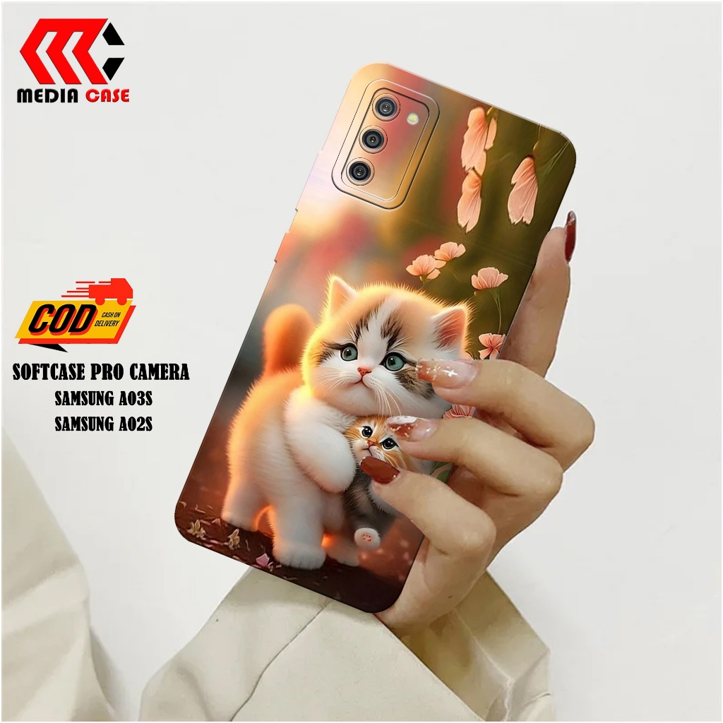 Case Hp Samsung Galaxy A03S / A02S Terbaru - Fashion Kucing - Casing Hp Samsung Galaxy A03S / A02S -