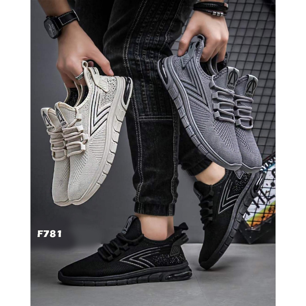 TERBARUUU Sepatu Kasual Pria Jalan-Jalan Desain Trendy Kekinian Sepatu Sneakers Kanvas Pria Import M