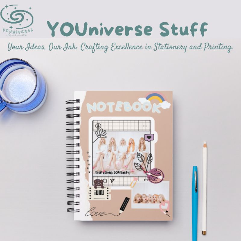 

Notebook Spiral A5 A6 Notebook G-Idle 'I Love'/Jurnal Book/K-Pop Notebook