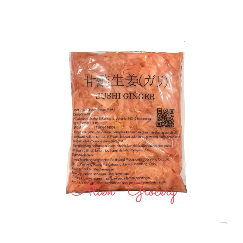 

SUSHI GARI PINK Ginger Acar Jahe Merah 1kg