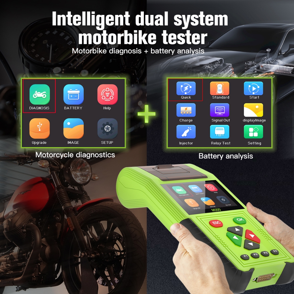 Upgrade+ Ufdate New Scanner Jdiag M200 Untuk Semua Motor Paket Universal Scaner Injeksi Jdag Plus